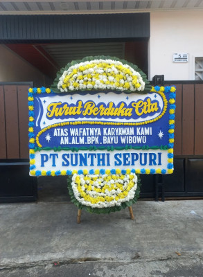 Papan Bunga Duka di Prabumulih Selatan